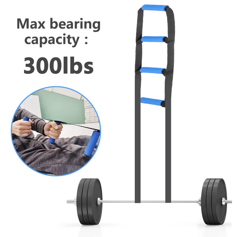 Homymusy Bed Ladder Assist,Pull up Helper and Sit up Helper 4 Handle Grips,Bed Rail Assistance Devices Adjustable Length Bed Lift for Most Beds Mobility Aid for Elderly, Handicapped,Injured (160 INCHES) - Image 5