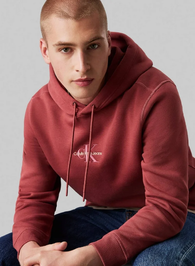 Calvin Klein Jeans  Monologo Pullover Hoodie for Men | Best Price UAE