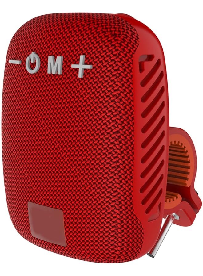 erorex Speaker Hands Calls Answering Portable Waterproof Speaker For Cycling Hiking Long Battery Life Compact And Stylish Portable Design Red  - Image 1