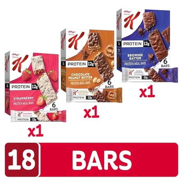 Special K Bar Protein Meal Bars, Meal Replacement, Bulk Protein Snacks, Variety Pack (3 Boxes, 18 Count) - Image 4