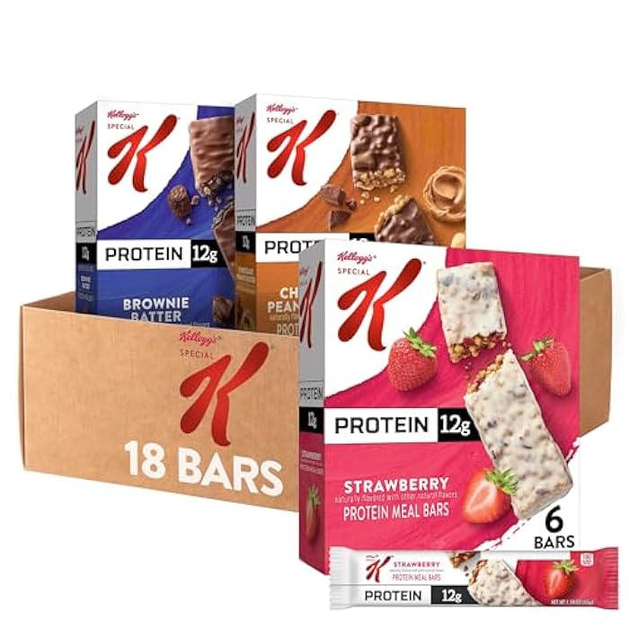 Special K Bar Protein Meal Bars, Meal Replacement, Bulk Protein Snacks, Variety Pack (3 Boxes, 18 Count) - Image 1