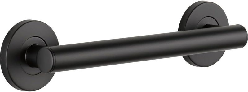 Delta Contemporary (1-Pack) 12' Shower Grab Bar ADA Compliant Matte Black 450 lb Capacity Bathroom Safety Handle for Shower, Bathtub | Wall Mounted Balance Assist, Handicap Grip 41812-BL - Image 1