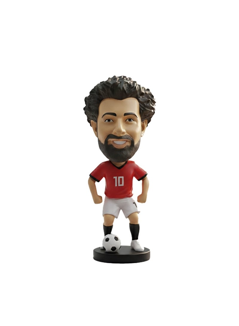 Football Super Hero Bobble Head for Car Dashboard or Desk and Football Stars Jersey Keychain - Image 1