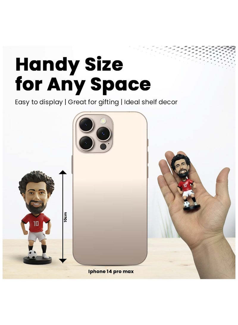 Football Super Hero Bobble Head for Car Dashboard or Desk and Football Stars Jersey Keychain - Image 3