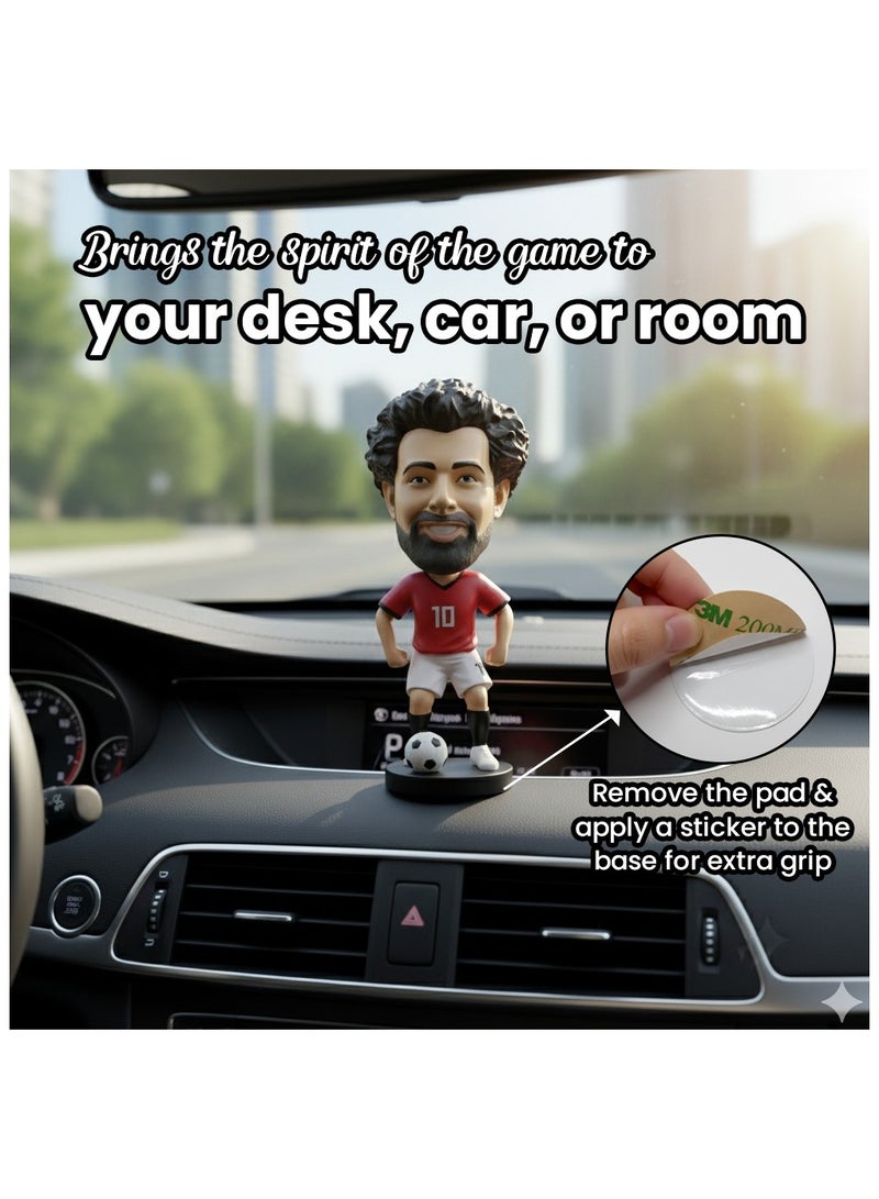 Football Super Hero Bobble Head for Car Dashboard or Desk and Football Stars Jersey Keychain - Image 2