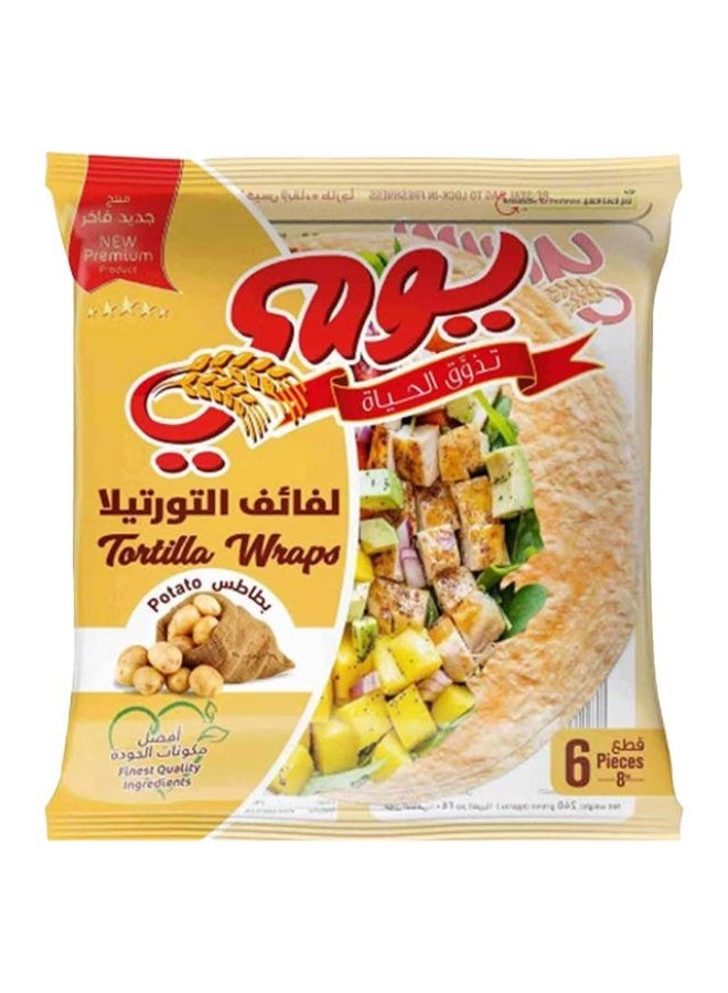 Tortilla Wraps, 6 Potato Wraps - 240g, Saudi Arabia