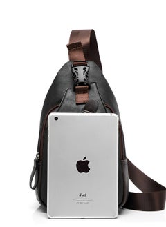 Skycare Skycare Men's Leather Chest Bag, Fashionable and Trendy Shoulder Bag, Crossbody Bag, Sling Bag, Bike Backpack  - Image 5