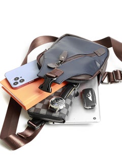 Skycare Skycare Men's Leather Chest Bag, Fashionable and Trendy Shoulder Bag, Crossbody Bag, Sling Bag, Bike Backpack  - Image 3