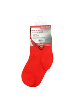 Justice League Superman Bamboo Cotton Sock - Solid (Pack Of 3) - Blue/White/Red 2-4Y  - Image 2