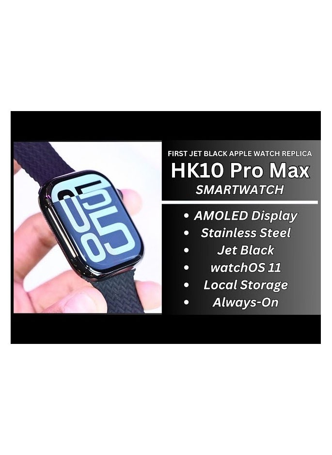 HK - HK10 Pro Max AMOLED Smart Watch Open ai New ChatGPT Application Market Wireless Charging - Image 1