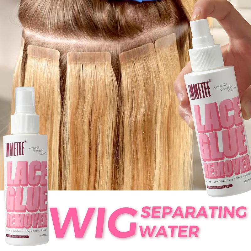 Tape in Extension Remover Spray, Fast Acting Hair Extensions Wig Glue Remover, Tape in Remover 4oz/120ml - Image 3