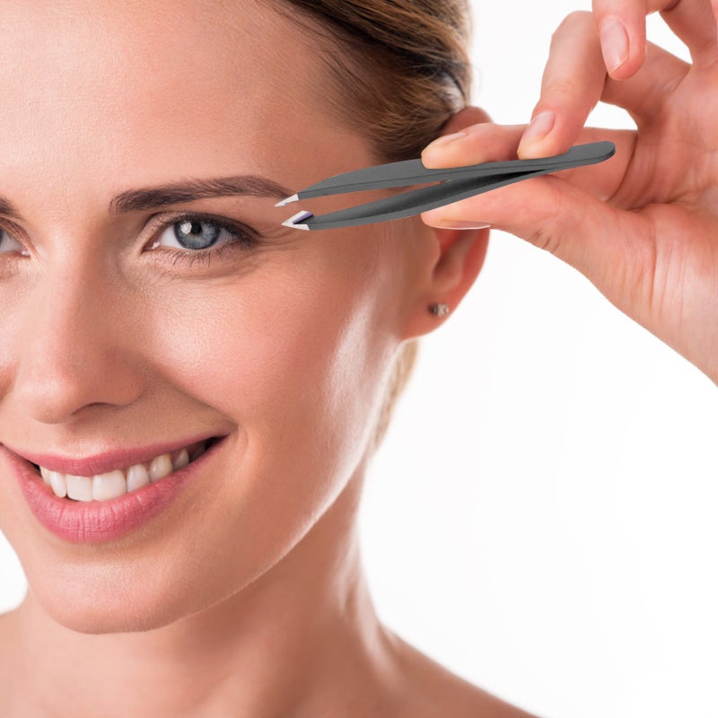 📦 ملقط لتقليم الحواجب مع مشبك مغلق متعدد الاستخدامات لإزالة الشعر - Image 1