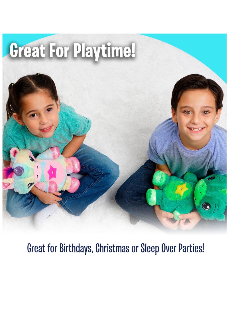 SYOSI - Star Projector, Stuffed Animal Night Light, Dreamy Green Plush, Projects Glowing Stars Shapes in 6 Gentle Colors, As Seen on TV - Image 1