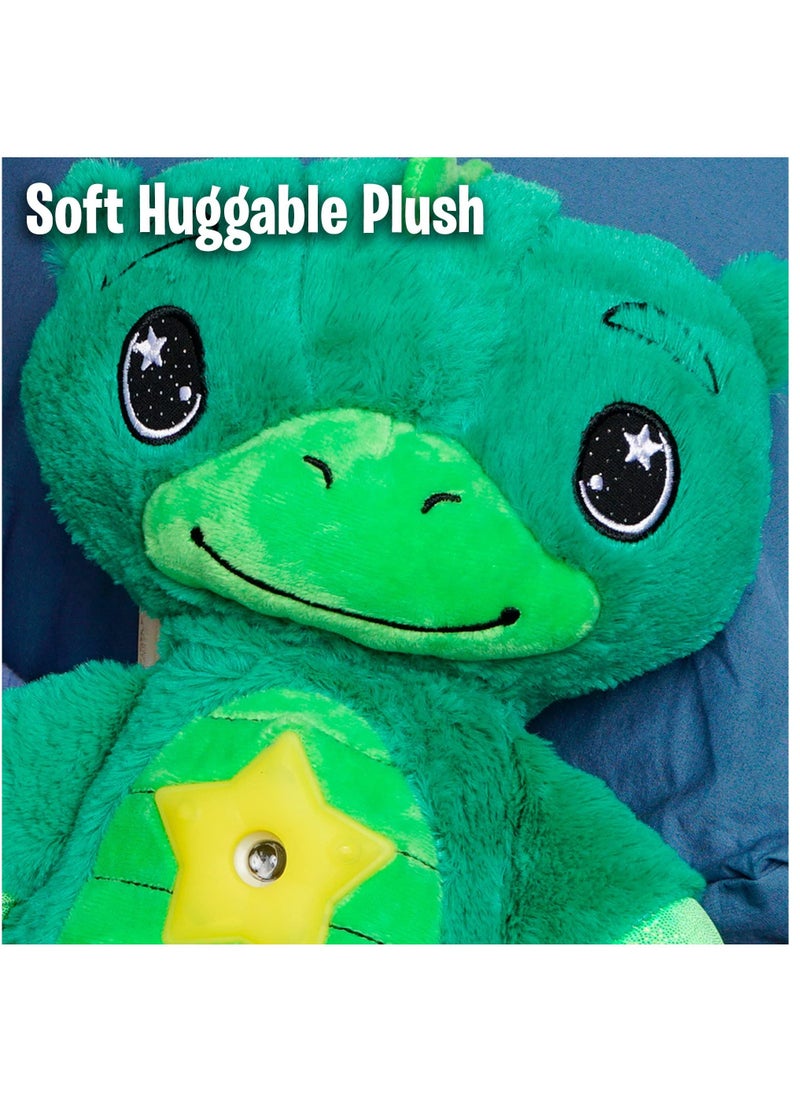 SYOSI - Star Projector, Stuffed Animal Night Light, Dreamy Green Plush, Projects Glowing Stars Shapes in 6 Gentle Colors, As Seen on TV - Image 1