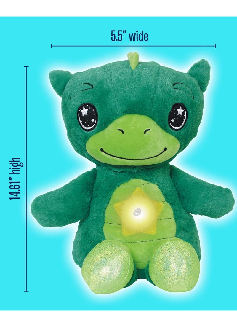 SYOSI - Star Projector, Stuffed Animal Night Light, Dreamy Green Plush, Projects Glowing Stars Shapes in 6 Gentle Colors, As Seen on TV - Image 1
