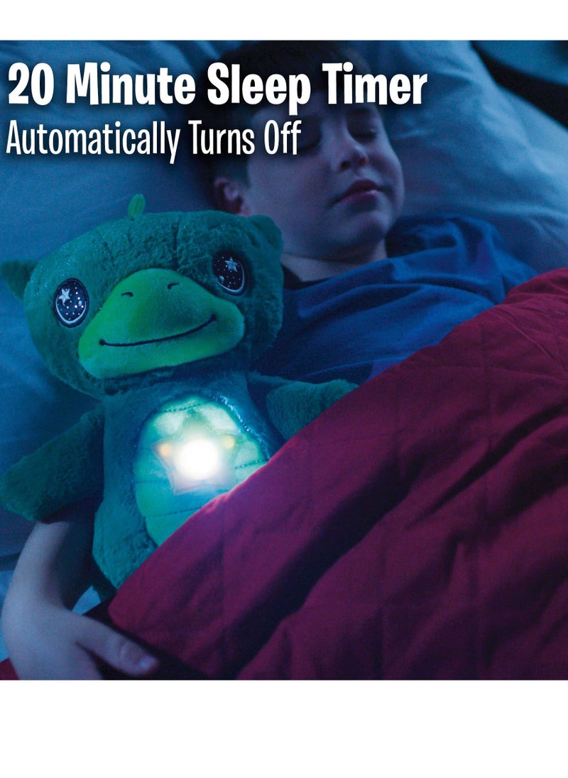 SYOSI - Star Projector, Stuffed Animal Night Light, Dreamy Green Plush, Projects Glowing Stars Shapes in 6 Gentle Colors, As Seen on TV - Image 1