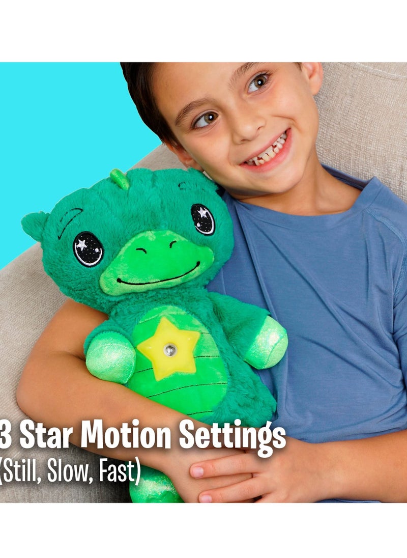 SYOSI - Star Projector, Stuffed Animal Night Light, Dreamy Green Plush, Projects Glowing Stars Shapes in 6 Gentle Colors, As Seen on TV - Image 1
