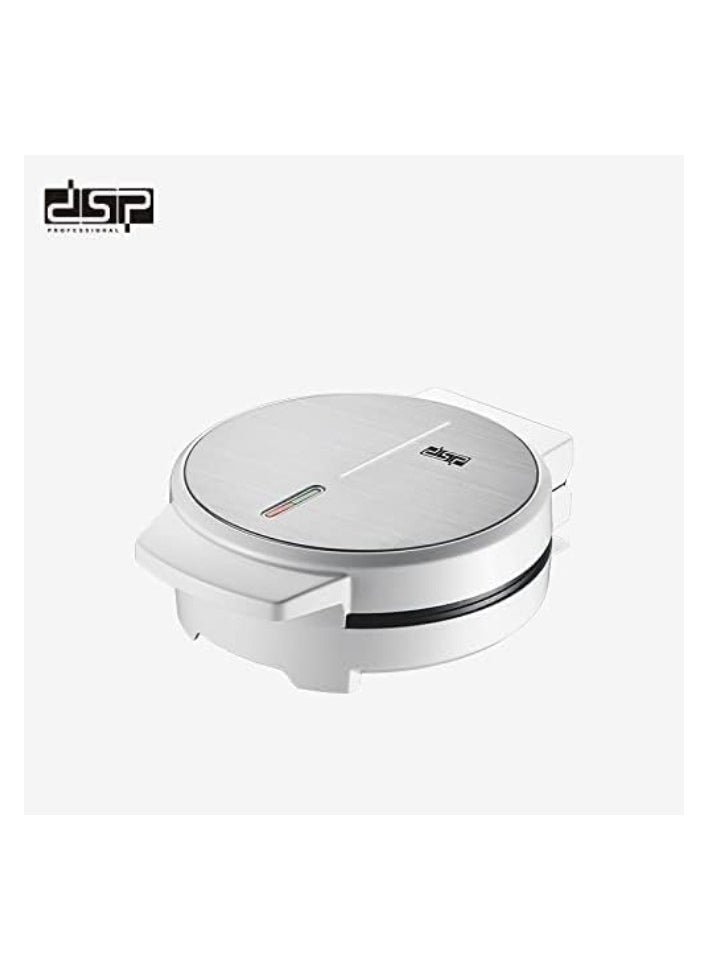 دي اس بي ماكينة صنع الوافل الاحترافية من DSP، على شكل قلب، 1000 وات KC1144A، أبيض*فضي  - Image 2