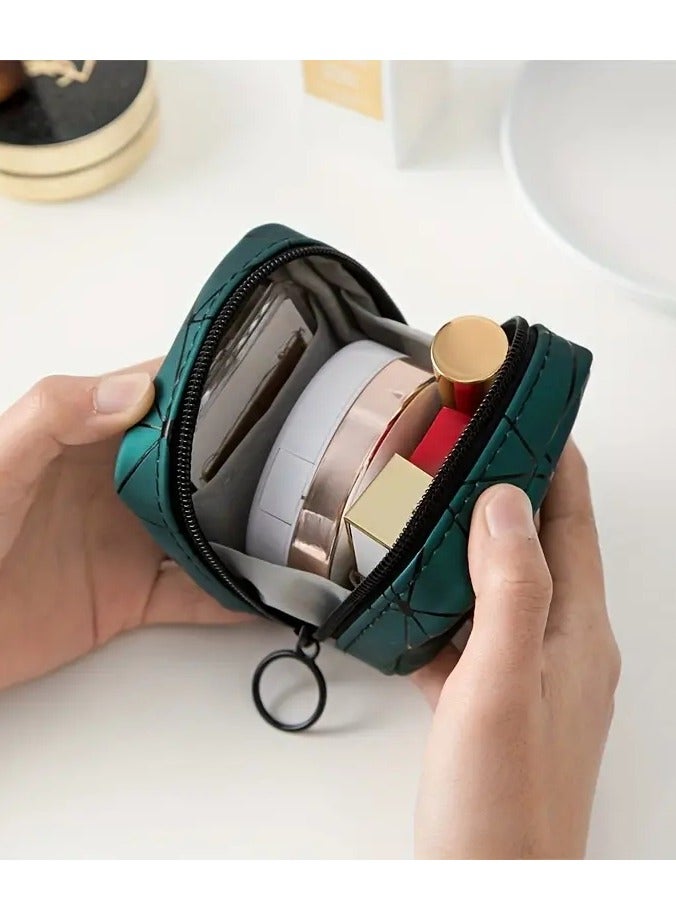 ORiTi Small PU lipsticks Zipper Bag ,Travel Coin pouch Sanitary Napkin Storage Bag ,Travel  Toiletry Pouch Coin Purse cosmetic Organizer - Image 1