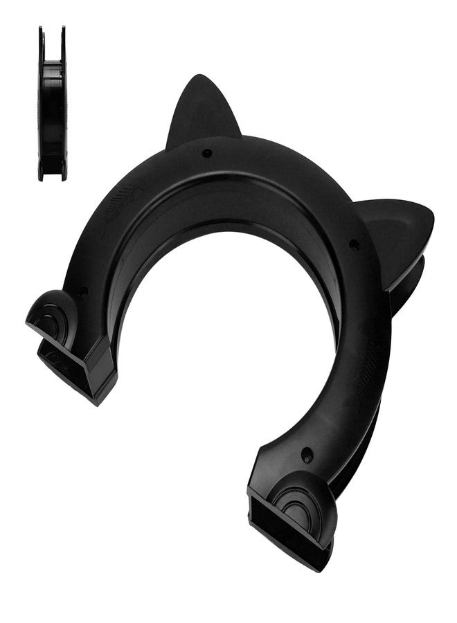 Honio Cat Door, ABS Material Dog Gate for Interior Exterior for Window for Household Doors (Black) - Image 4