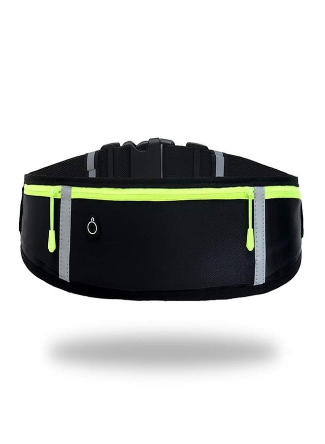COFIEX Running Belt Waist Pack, Waterproof Sweatproof Adjustable Elastic Strap, 3-Pocket Gym Fitness Fanny Pack for Phone, Large Capacity Jogging Belt for Running, Outdoor Activities (Multicolor) - Image 1