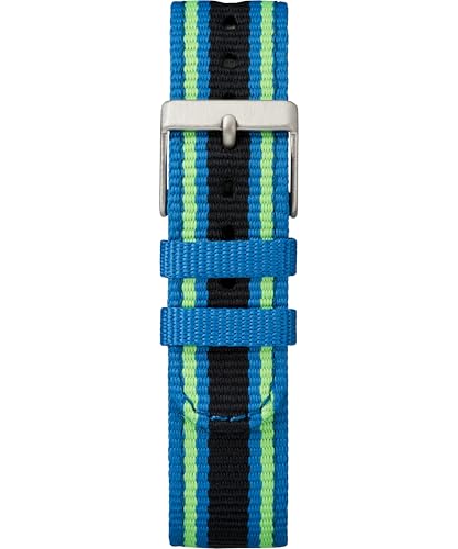 Timex Kids TW7C26000 Time Machines Digital 35mm Blue/Black/Green Double-Layered Nylon Strap Watch - Image 3