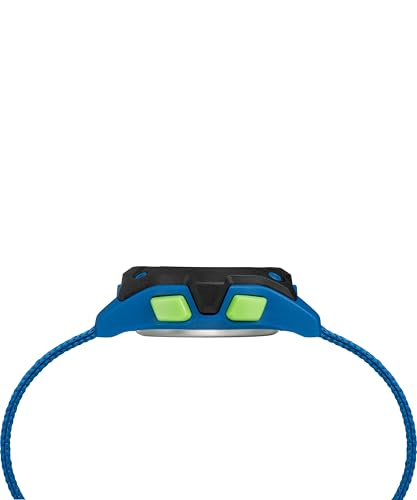 Timex Kids TW7C26000 Time Machines Digital 35mm Blue/Black/Green Double-Layered Nylon Strap Watch - Image 2