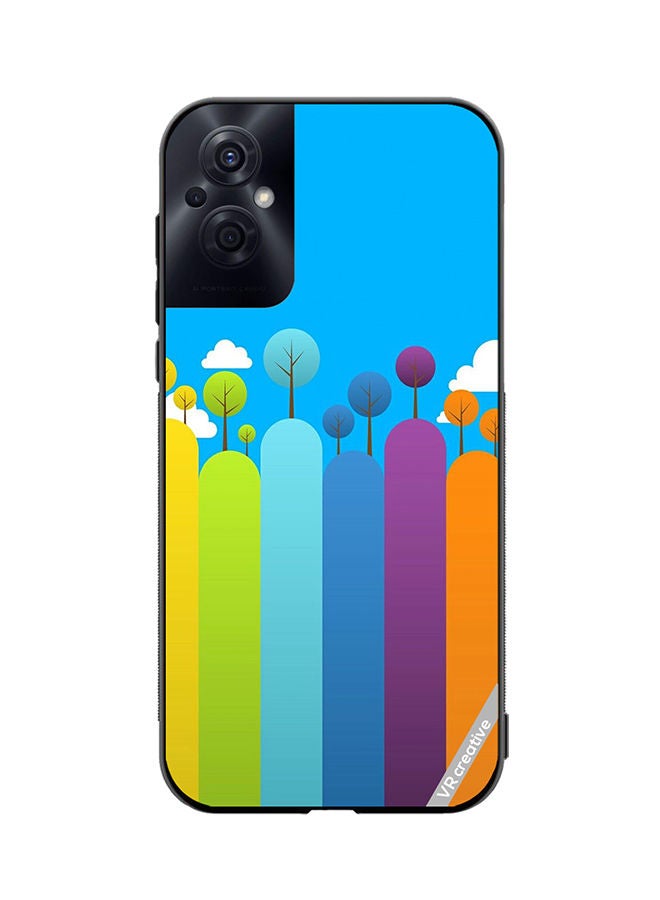 VR CREATIVE Protective Case Cover For Oppo Reno8 Z Nature Design Multicolour - Image 1