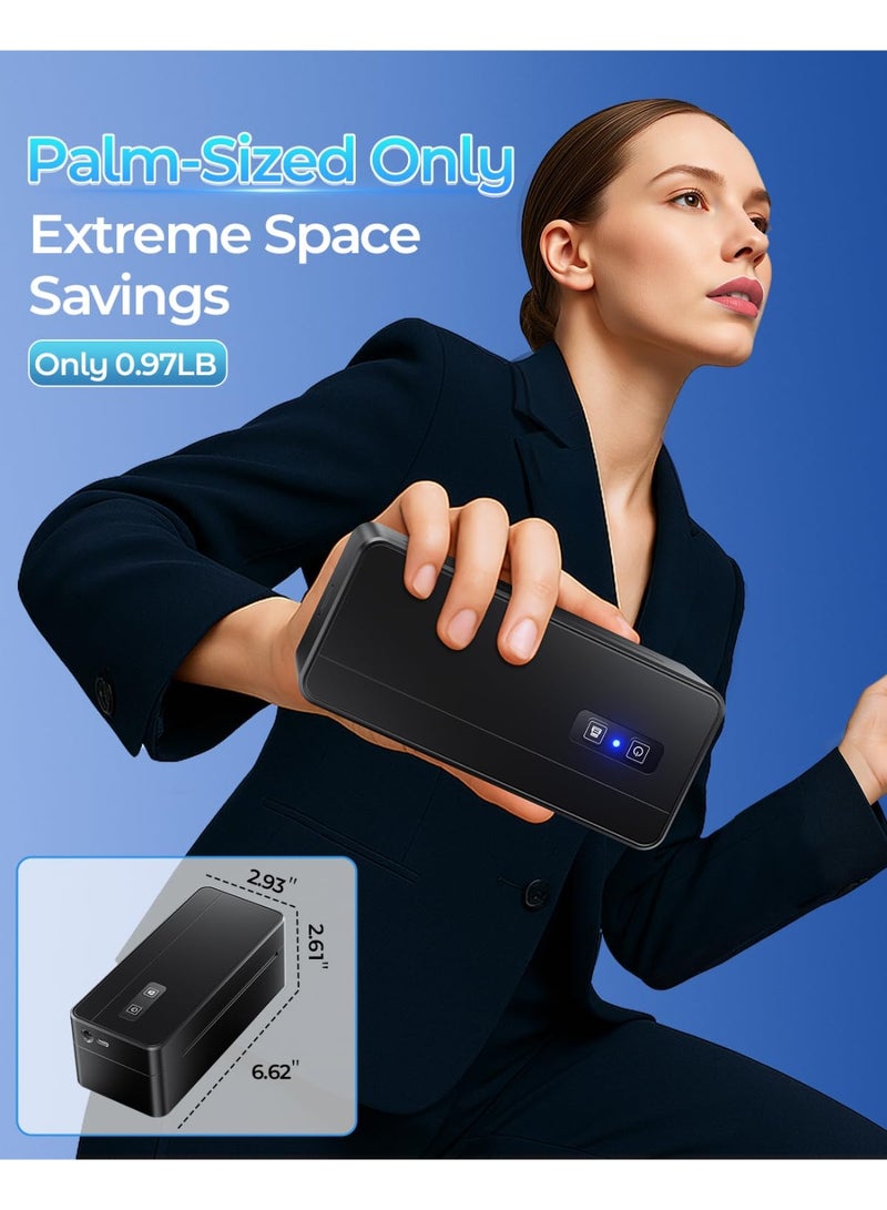 فوميمو طابعة ملصقات حرارية بلوتوث مطورة لعام 2026، موديل 2410-BT – طابعة ملصقات شحن حرارية مقاس 4×6 بوصة للشركات الصغيرة، طابعة ملصقات لاسلكية متوافقة مع iOS و Android و PC - Image 2