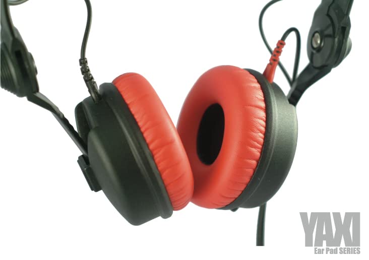 Yaxi وسادات أذن جلدية YAXI HD25 حمراء - Image 2
