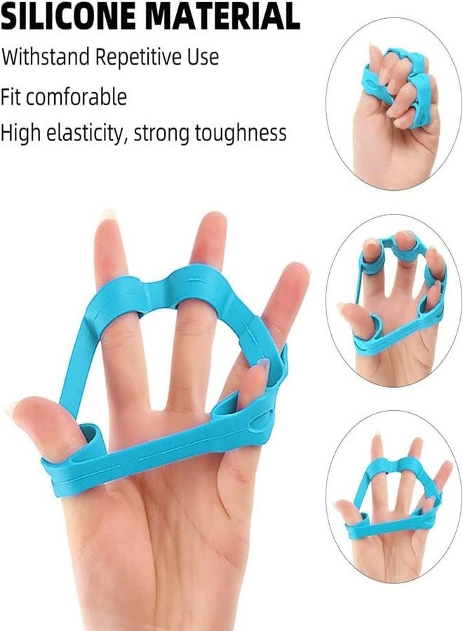 FAGVA Finger Exerciser, Hand Strengthener for Carpal Tunnel Relief, Grip Strength Trainer, Silicone Finger Gripper, Hand Grip Strengthener, Forearm Grip Workout, Finger Stretcher,Multicolor - Image 3