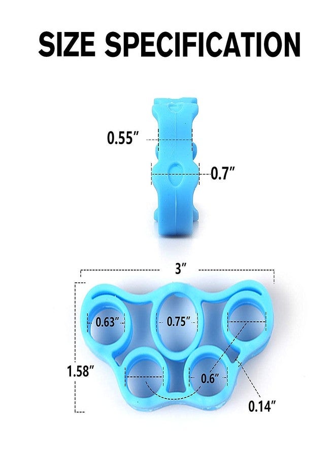 FAGVA Finger Exerciser, Hand Strengthener for Carpal Tunnel Relief, Grip Strength Trainer, Silicone Finger Gripper, Hand Grip Strengthener, Forearm Grip Workout, Finger Stretcher,Multicolor - Image 4