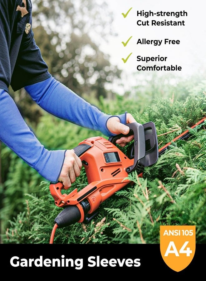 toolant Ultra-Comfort Cut Resistant Sleeves for Thin Skin and Bruising, Cooling Protective Arm Sleeves for Gardening, Farming, Yard, Blue, 1 Pair - Image 2