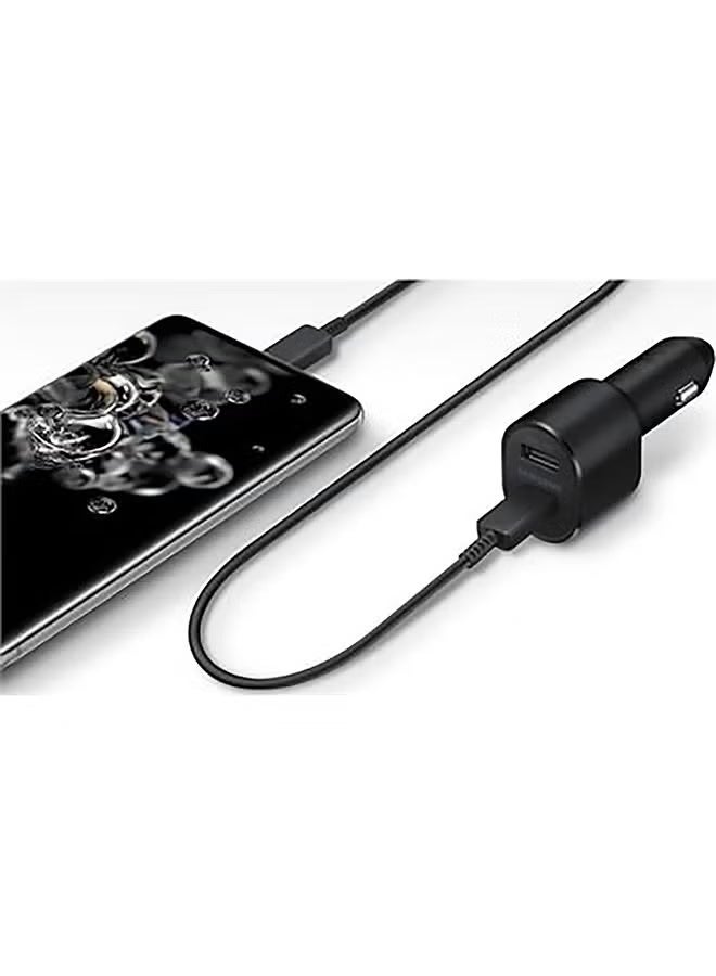 SAMSUNG Super Fast Dual Car Charger (45W+15W) Two Ports EP-L5300XBEGWW Black - Image 5
