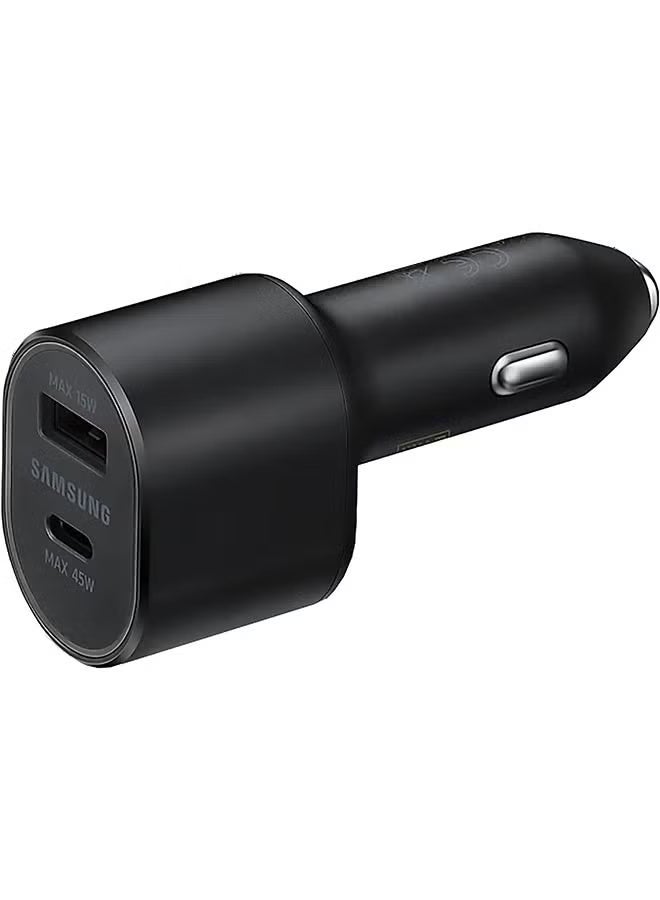 SAMSUNG Super Fast Dual Car Charger (45W+15W) Two Ports EP-L5300XBEGWW Black - Image 2