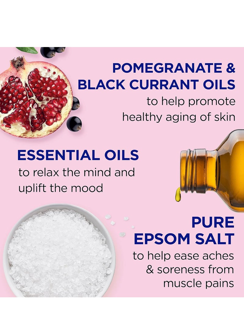 Dr Teal's Epsom Salt Soaking Solution Pomegranate & Black Currant 1.36Kg - Image 3