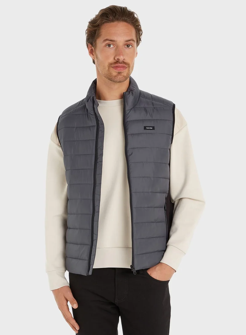 CALVIN KLEIN Side Logo Puffer Vest Jacket