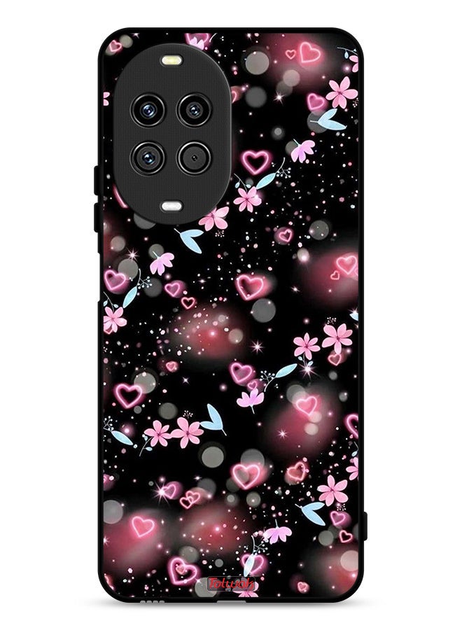 Tolwak غطاء واقي لهاتف هواوي نوفا 14 5G مزين بقلوب صغيرة وزهور