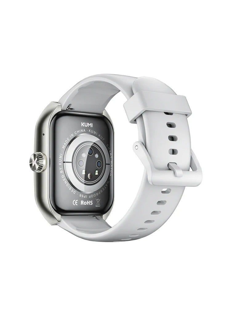 KUMI KU7 Smartwatches 1.96" Amoled 100+Sport Modes NFC IP68 Waterproof Bluetooth Call Health Sleep Monitoring sos for man woman - Image 4