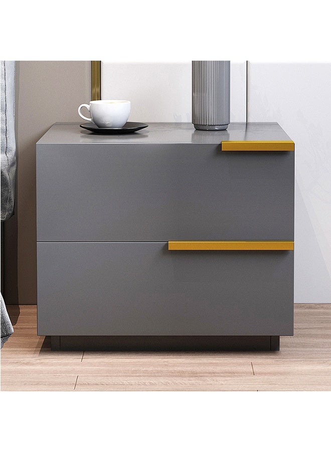 JCB CHIC Multi-Functional Nightstand With 2 Drawer,Molden Bedside Table,Wooden Frame Storage Cabinet,Large Capacity  End Table Side Table,Space-Saving Storage Stand For Bedroom Living Room - Image 2