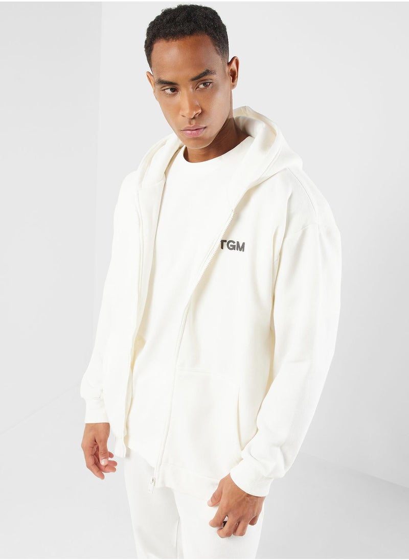 The Giving Movement - Lounge Oversized Zip Hoodie - Image 1