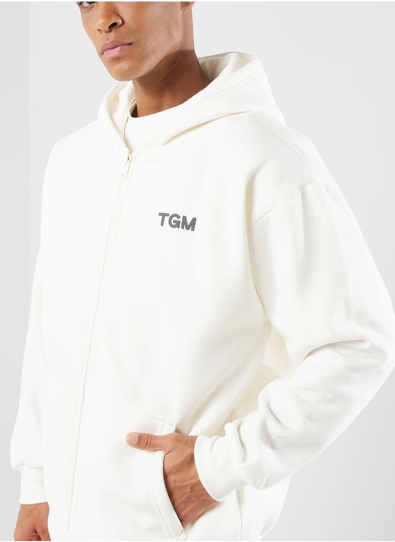 The Giving Movement - Lounge Oversized Zip Hoodie - Image 1