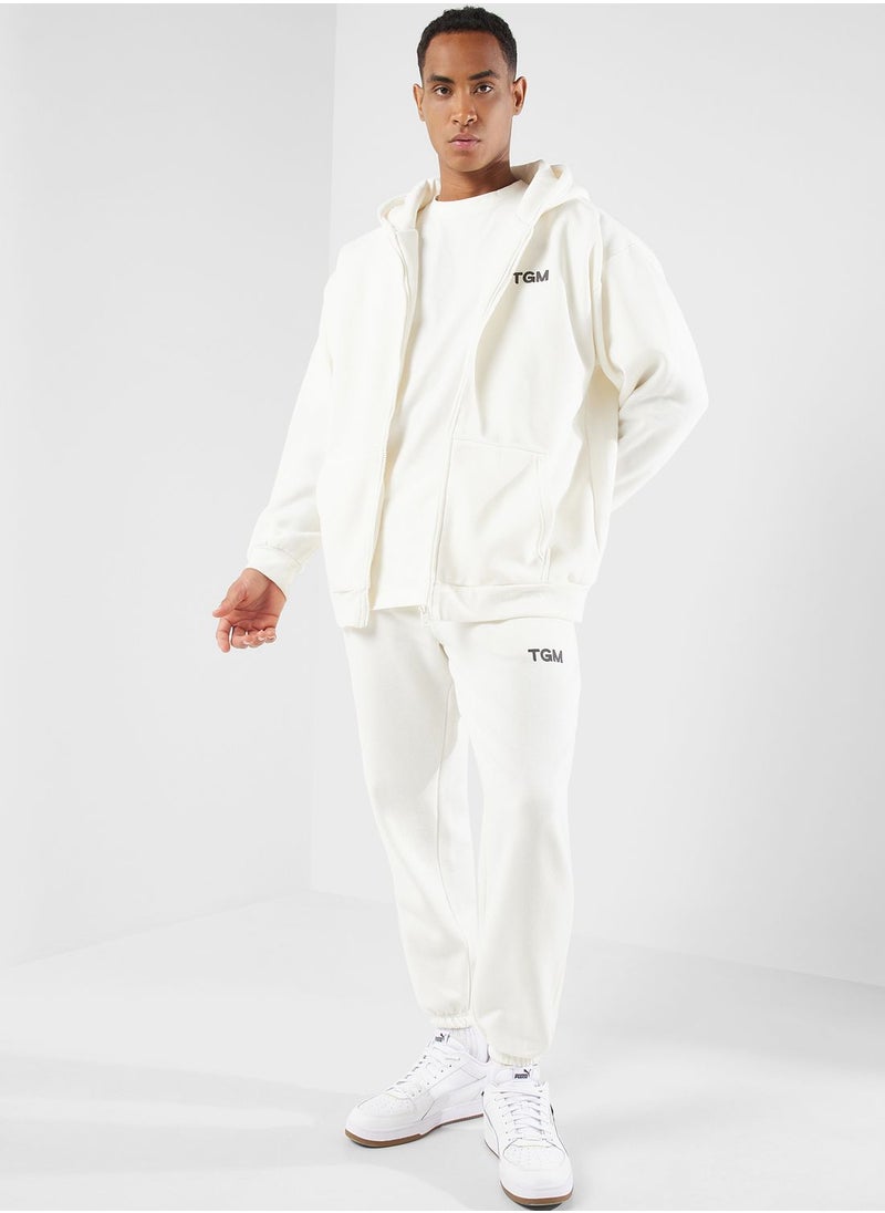 The Giving Movement - Lounge Oversized Zip Hoodie - Image 1
