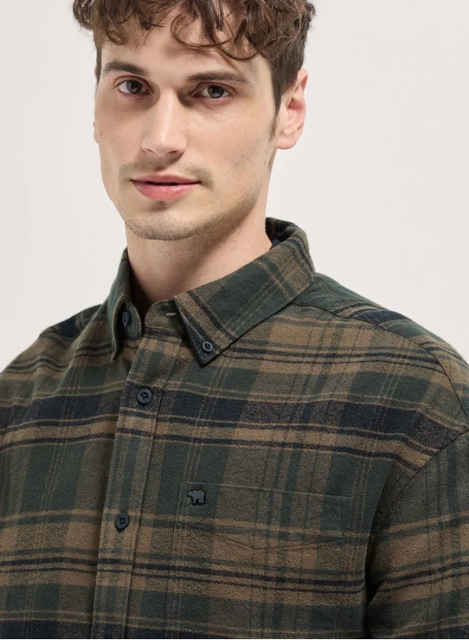 THE BEAR HOUSE Men's Shirt for Casual and Formal Wear | Classic Button-Down Style for Office, Daily Use, Travel, Events & All-Season Outfits | Versatile & Stylish Wardrobe Essential for Every Occasion