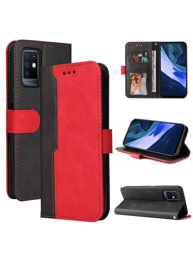 Zaboon Case For Infinix Note 10 Business Stitching-Color Horizontal Flip PU Leather Case with Holder & Card Slots & Photo Frame - Image 1