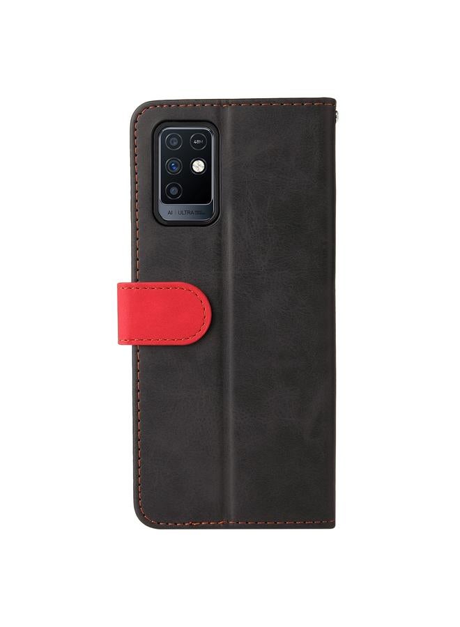 Zaboon Case For Infinix Note 10 Business Stitching-Color Horizontal Flip PU Leather Case with Holder & Card Slots & Photo Frame - Image 3
