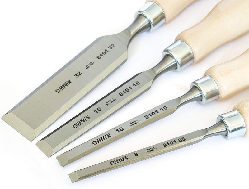Narex Chisel Set 4 Pieces (8/10/16/32) - Image 3