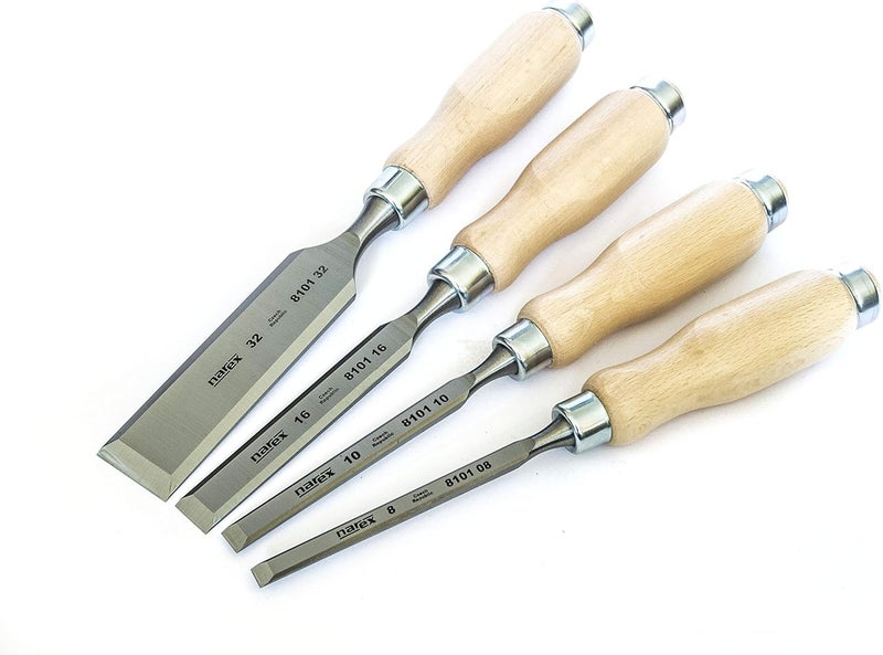 Narex Chisel Set 4 Pieces (8/10/16/32) - Image 1