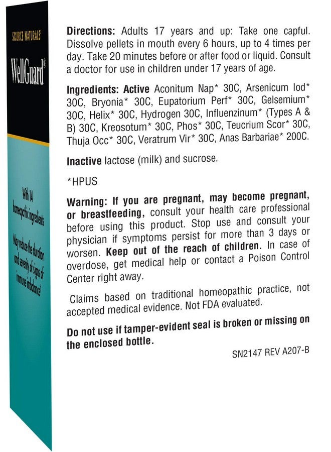 Source Naturals WellGuard - for Seasonal Immune System Support* - 565 Tablets - Image 2