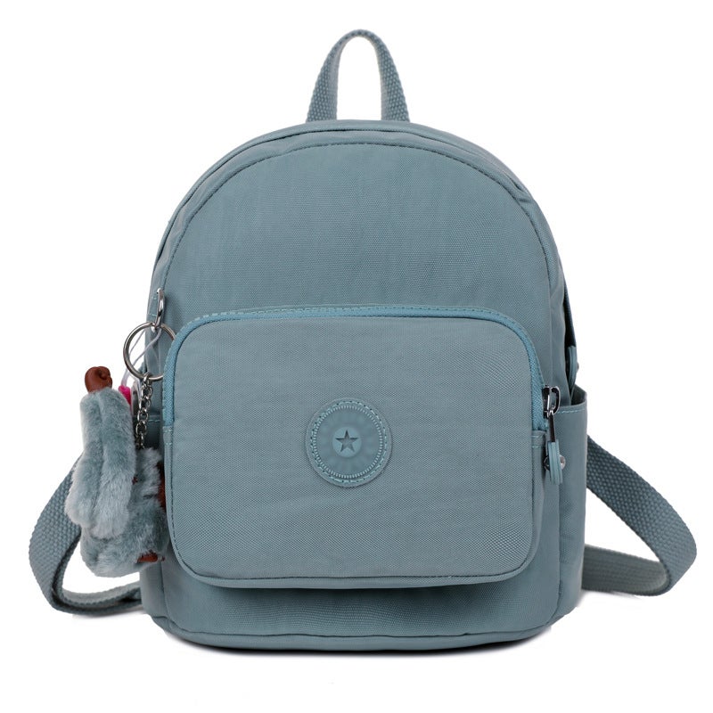 Cute Monkey Mini Backpack Versatile Womens Satchel Fog Magnolia